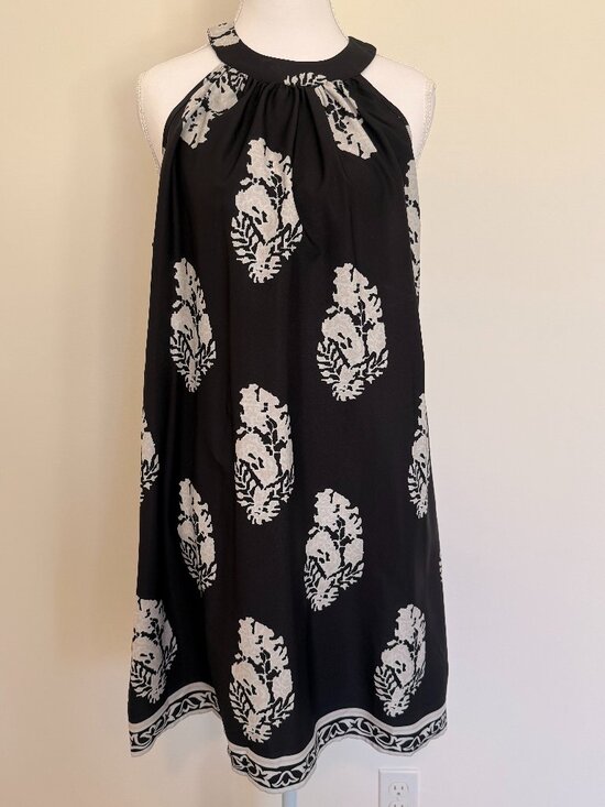 Cupshe Dresses & Skirts - Black & White Halter Dress Size Medium Beach Vacation Dress